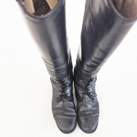 mens black riding boots